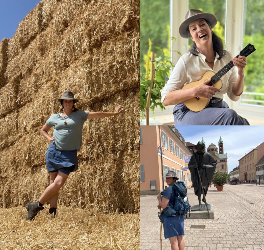 Franziska Dannheim - Fotocollage von ihrer Wanderschaft